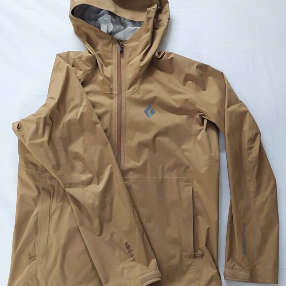 Black Diamond Fineline Stretch Shell Jacket, Men's Large, Flax - Picture 3 of 3